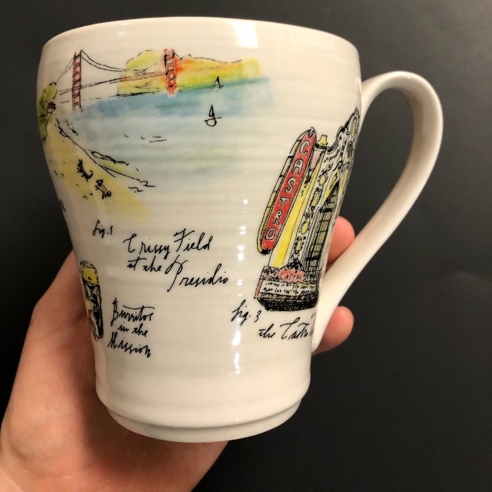 Rare Anthropologie San Francisco mug